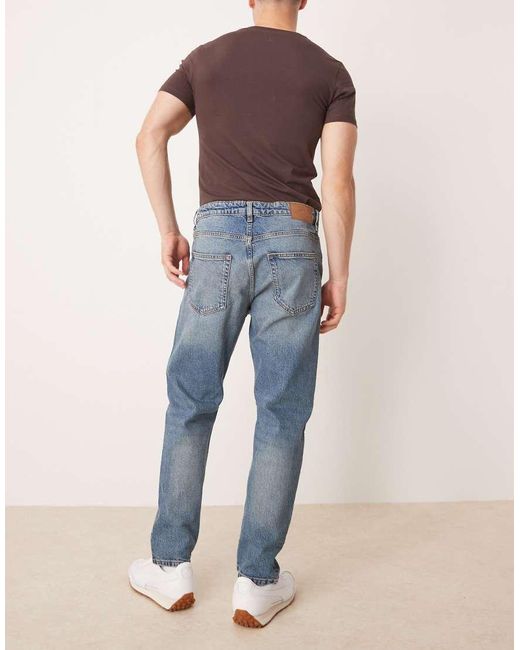 Mango Blue Tapered Jean for men