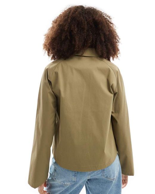 ONLY Blue Short Trench Coat