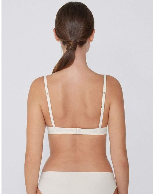 Tezenis White Moscow Microfibre Push-Up Bra