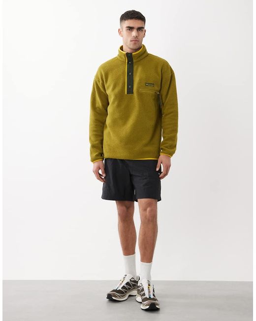 Columbia Green Helvetia Ii Half Snap Fleece for men
