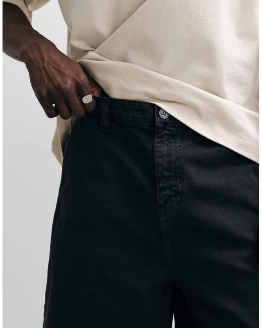 ASOS White Mid Length Jort for men