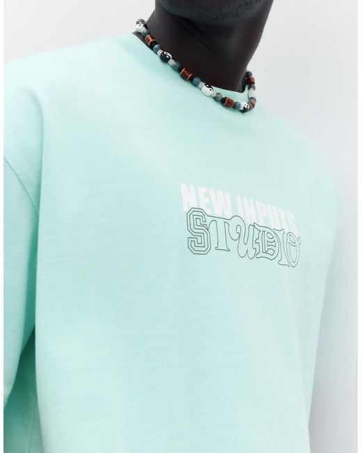 Pull&Bear Green Stwd Studio T-shirt for men