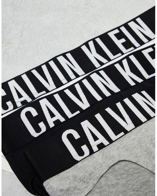 Calvin Klein White Intense Power Cotton Stretch Briefs 3 Pack for men