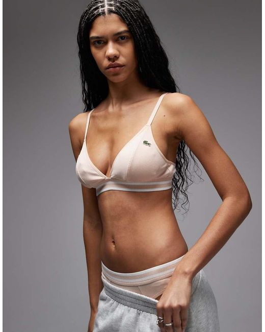 Lacoste Black Triangle Bralette