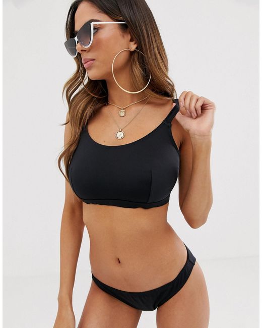 strappy back swimsuit top