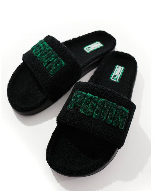 Leadcat - claquettes en sherpa PUMA pour homme en coloris Black