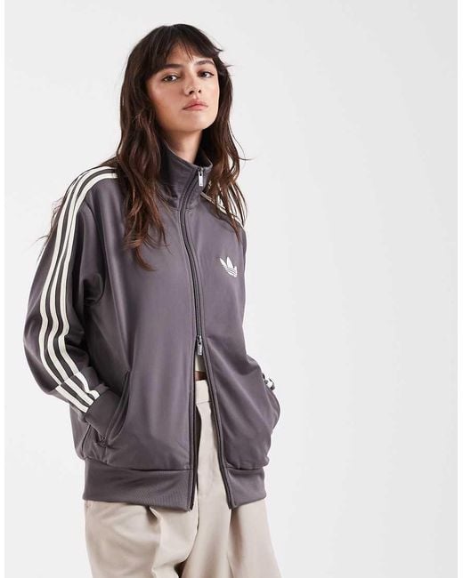 Adidas Originals Gray Firebird Loose Track Top