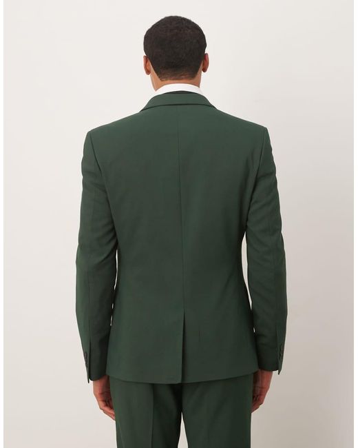 ASOS Green Skinny Suit Jacket for men