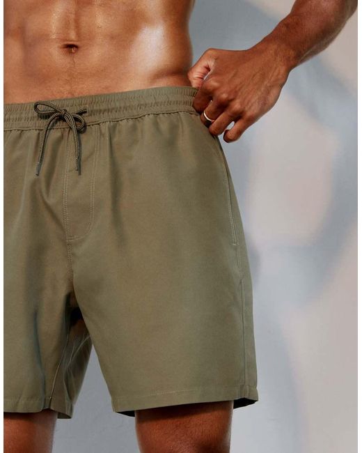 ASOS Gray Swim Shorts for men