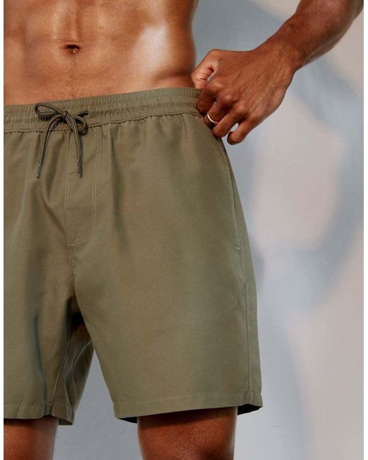 ASOS Gray Swim Shorts for men