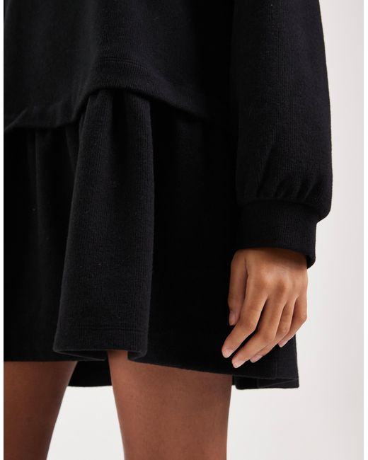 Miss Selfridge Brushed Rib Smock Dress With Drop Waist in Black | Lyst  Canada