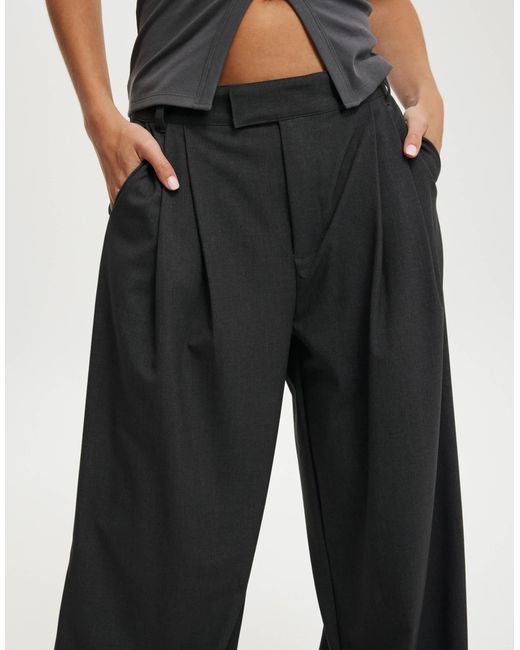 Cotton On Blue Cotton On Izzy Pleated Suiting Pant