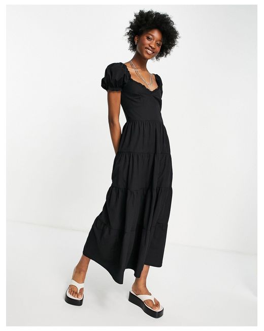 stradivarius black dress