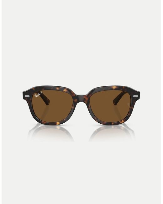 Ray-Ban Natural Erik Square Polarised Sunglasses