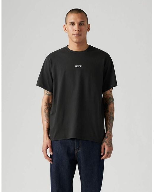Levi's Black Relaxed Fit Tee for men