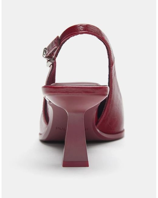 Pull&Bear Pink Vinyl High-heel Shoes