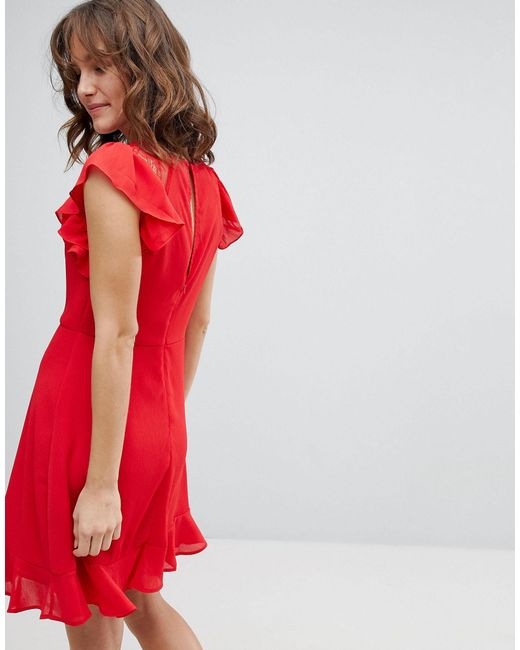 new look ruffle dress
