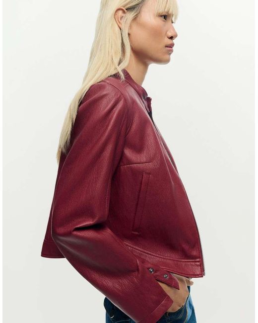 Desigual Jack Met Leereffect in het Red