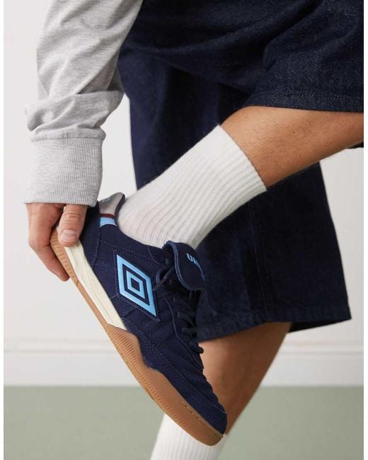 Umbro Blue Speciali Suede Trainers for men