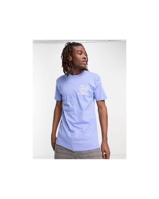 Obey Worldwide Eyes - T-shirt Met Print Op in het Blauw voor heren | Lyst NL