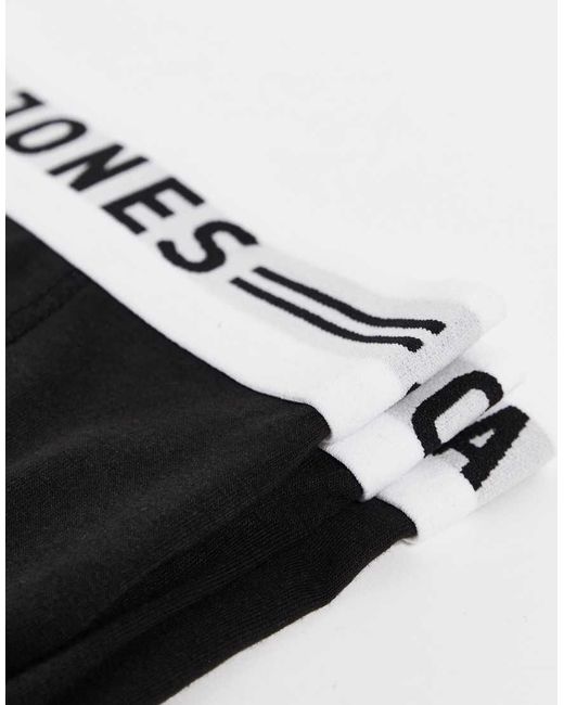 Pack De 3 Pares De Calzoncillos En De Jack & Jones de hombre de color Black
