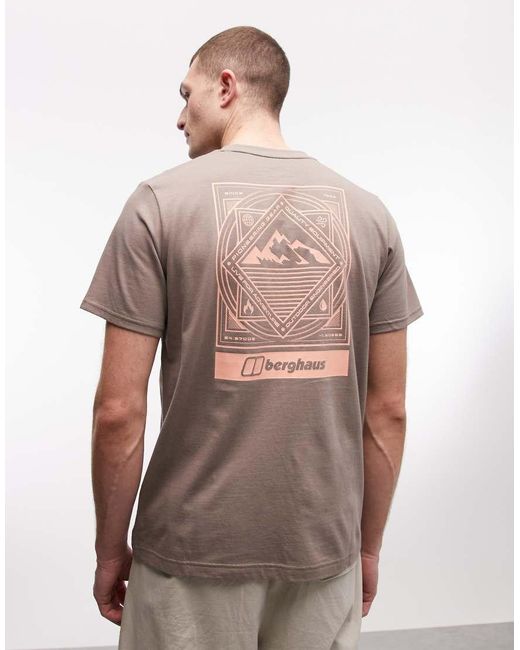Berghaus Brown Mountain Matrix Essential T-Shirt for men