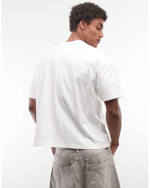 AllSaints White Angelino Short Sleeve Graphic Logo T-shirt for men