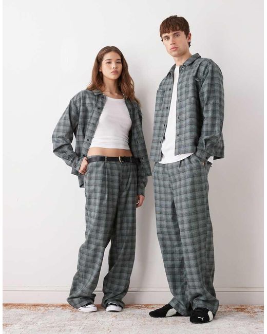 Reclaimed Vintage Gray Unisex Pants