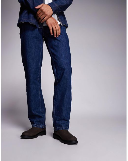ASOS Blue Chelsea Boot for men