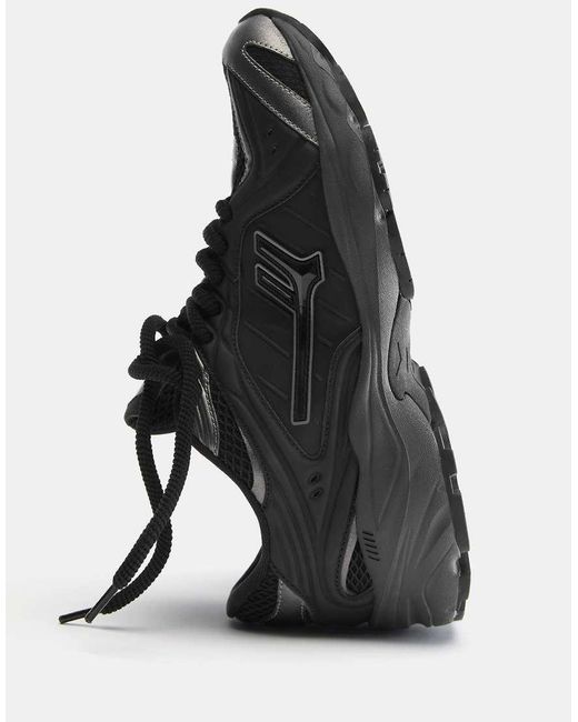 Sneakers Metallizzate Nere di Pull&Bear in Black da Uomo