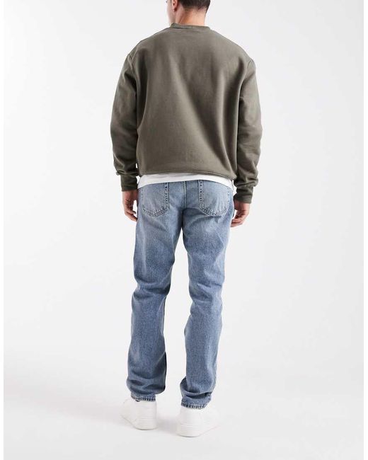 New Look Blue Straight Leg Jeans for men