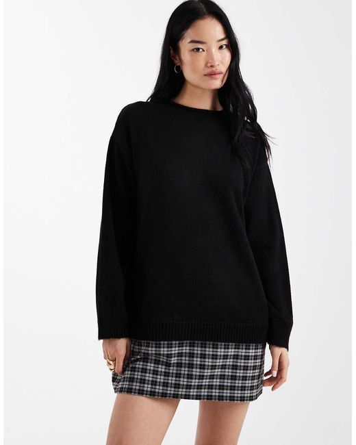 ASOS Black Knit Sweater Dress