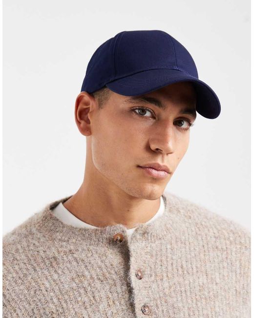 ASOS Baseballpet in het Blue voor heren