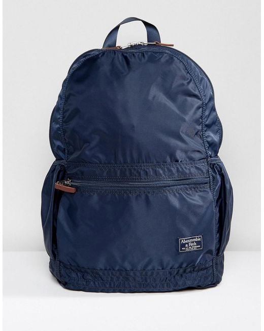 Abercrombie & Fitch Blue Backpack In Navy for men