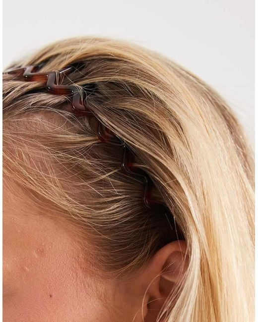 ASOS Blue Asos Deisgn Pack Of 2 90's Headbands