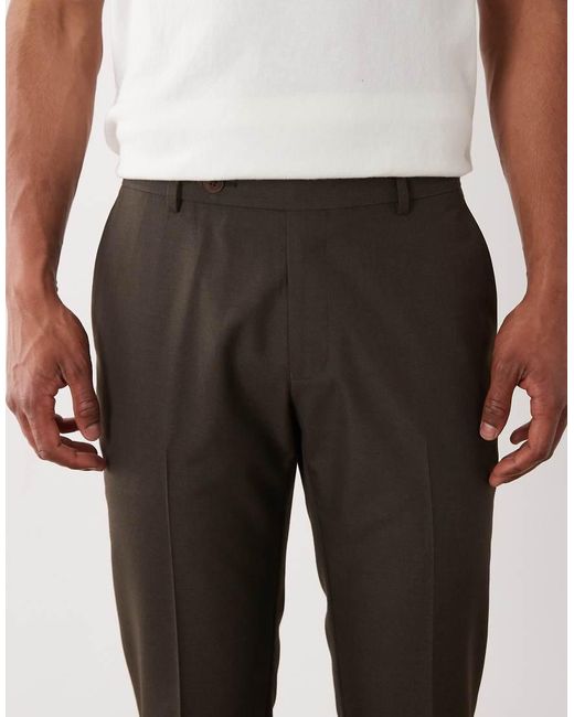 ASOS Gray Mix & Match Slim Suit Trouser for men