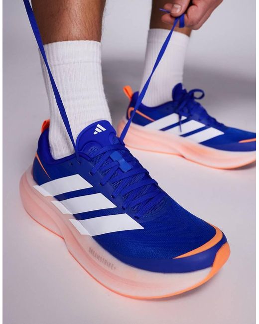 Adidas Originals Blue Adidas Running Supernova Glide Trainers for men