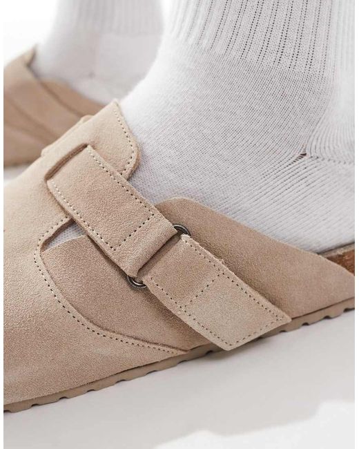 Jack & Jones White Suede Clogs for men