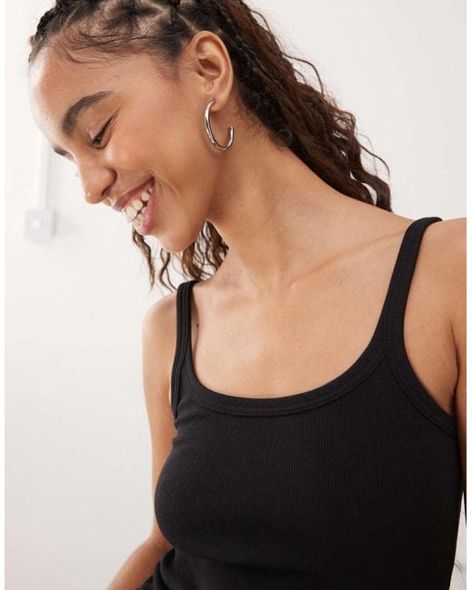 Weekday Black Close Fitted Vest