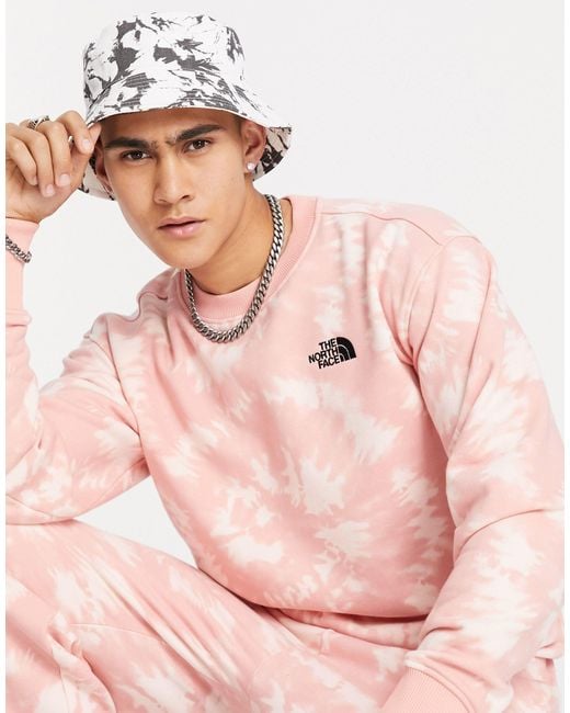 The North Face Pink Essential Sweatshirt for men