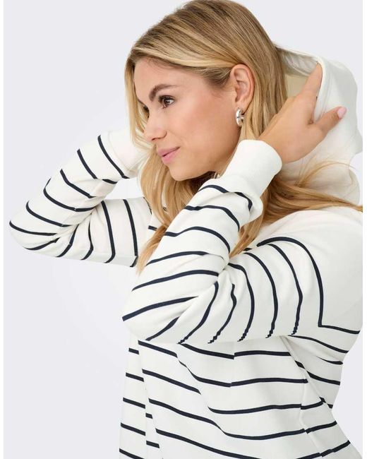 Sudadera Con Capucha -Blanco ONLY de color White