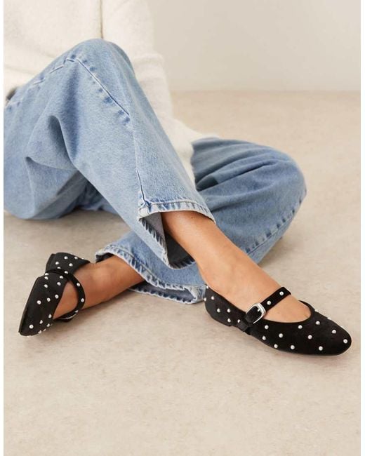 Chaussures Ballerines Yin Cuir Bleu Taille 38 - Neuves Sans Boîte, Style Mary Jane