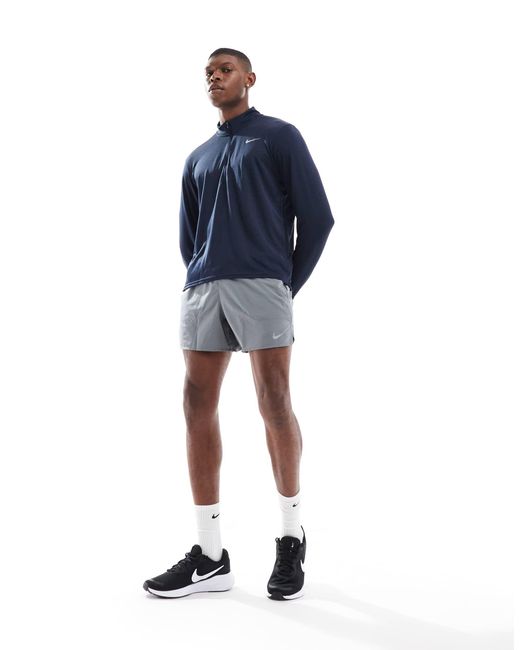 Pacer - top à col zippé en tissu dri-fit Nike pour homme en coloris Blue
