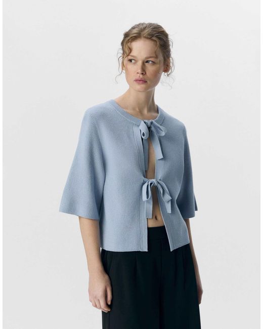 Object Blue – strickjacke