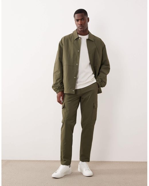 ASOS Green Motionmax Coach Jacket for men