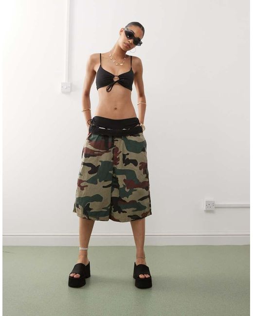 Weekday Bikinitopje Met Uitsnijding in het Natural