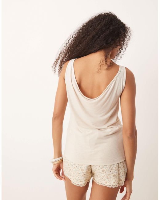 Aware Natural Drape Back Jersey Top