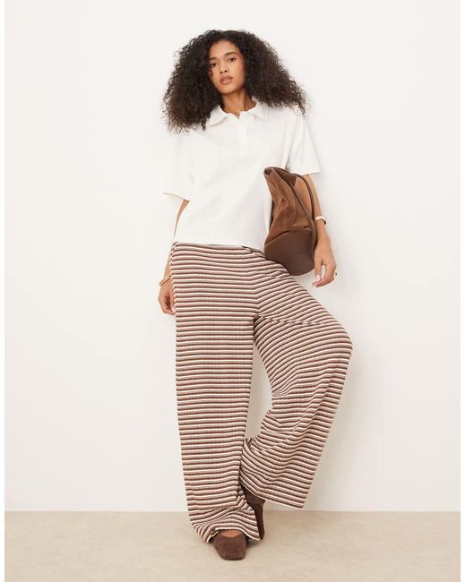 ASOS Blue Boxy Oversized Polo Top With Shoulder Pad