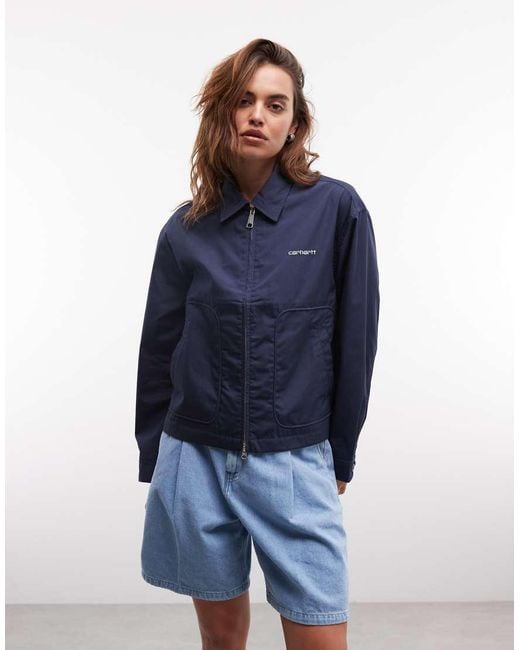 Carhartt Blue Postal Double Zip Through Jacket