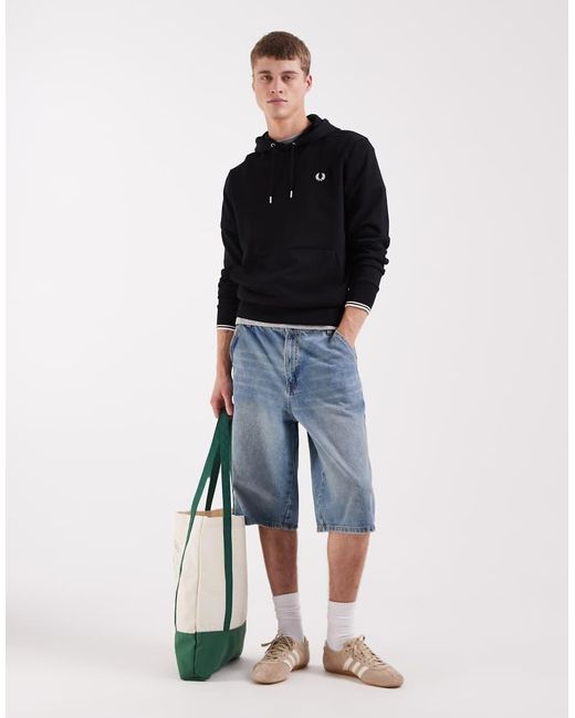 Fred Perry Black Hoodie for men